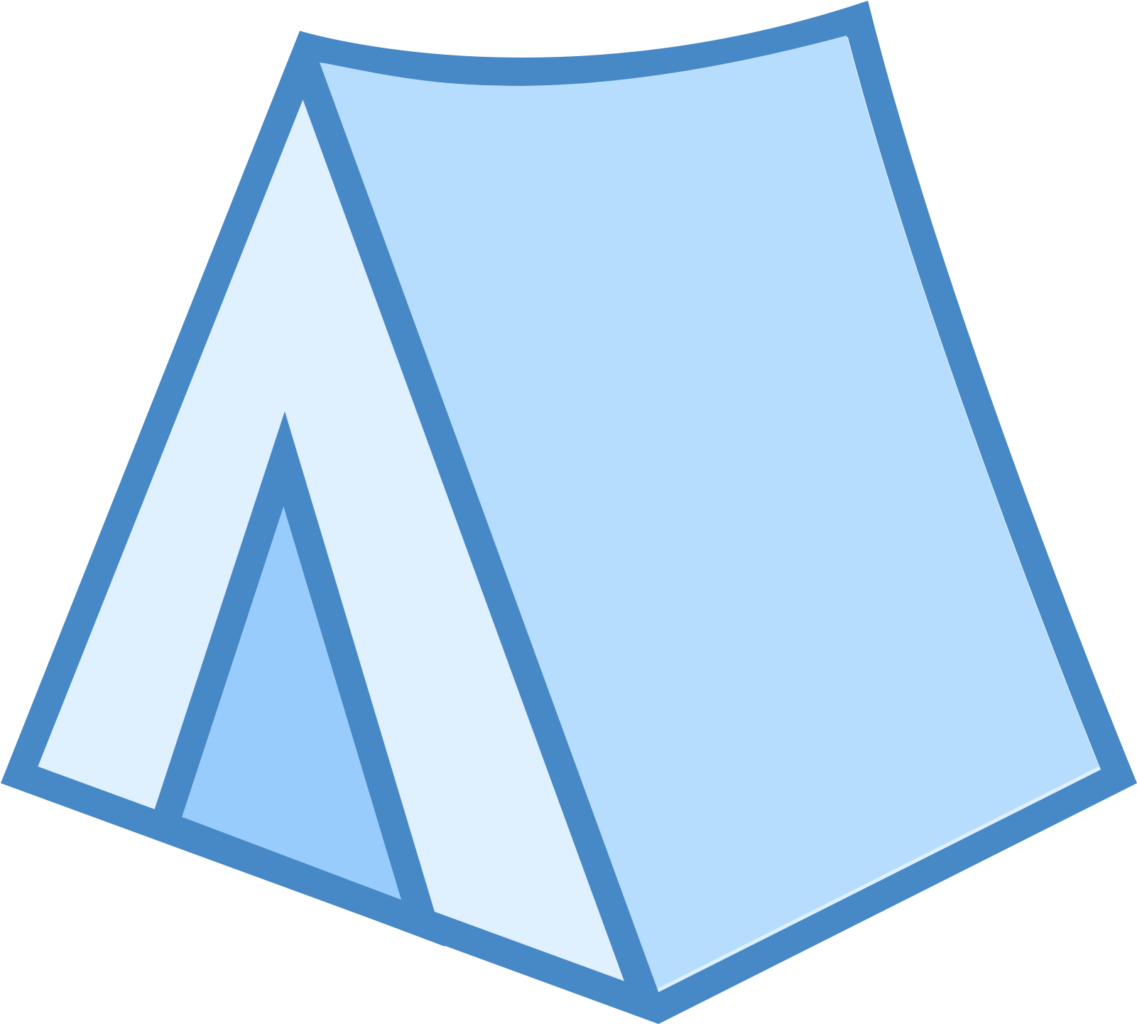 Camping Tent Icon For Kids Clipart (1600x1600), Png Download