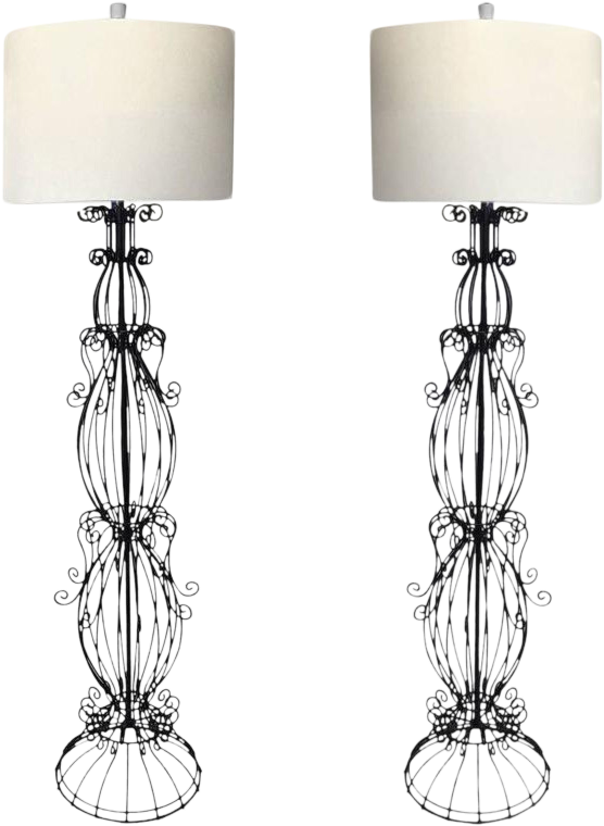 Eiffel Tower Floor Lamp Clipart (617x843), Png Download