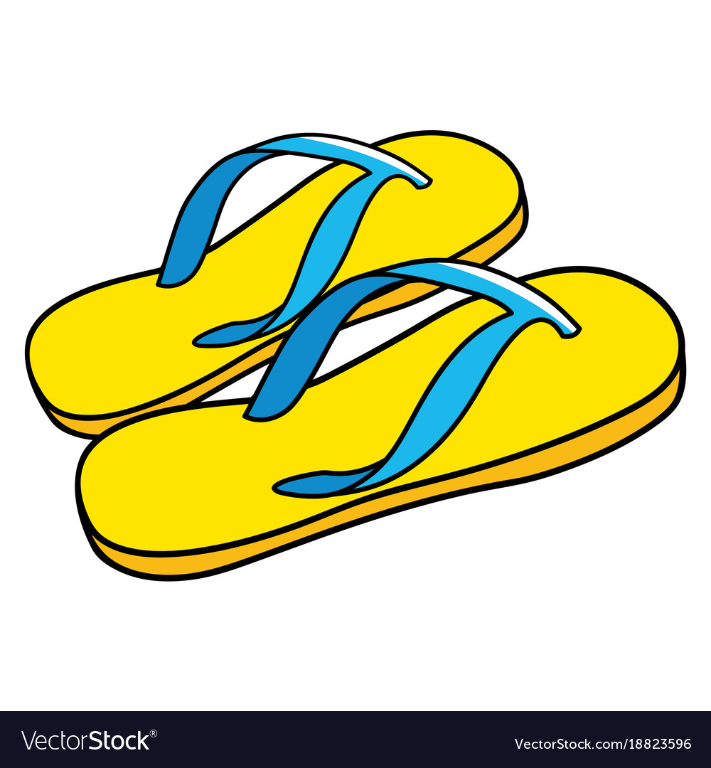 Cartoon Sandals Clipart (1000x1080), Png Download