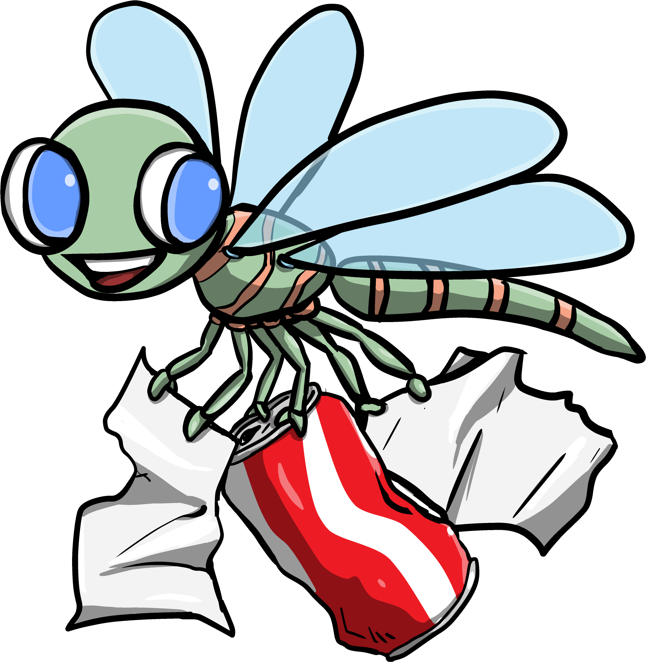 Our Dragonfly Mascot Needs A Name Clipart (2596x2448), Png Download