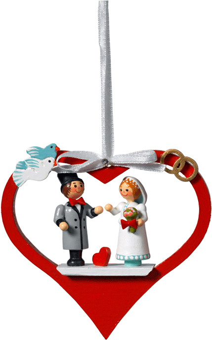 Bridal Couple Heart Clipart (465x700), Png Download