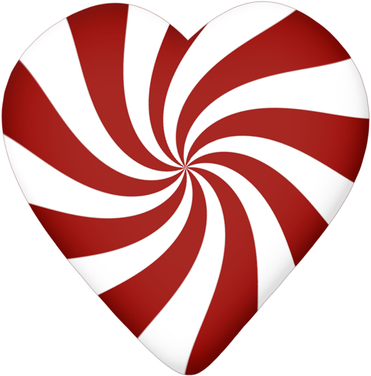 Clipart Hearts Christmas - Png Download (550x564), Png Download