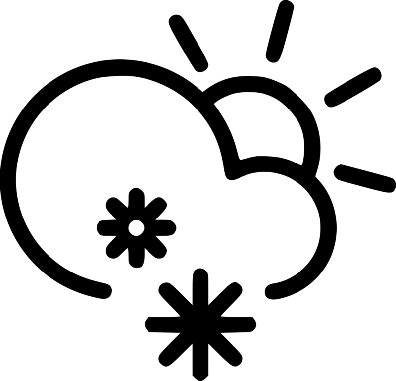 Day Snow Cloud Snowflake Sun Clipart (800x769), Png Download