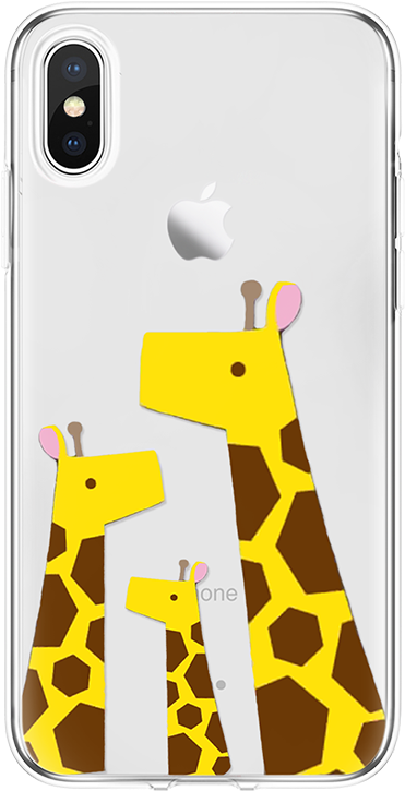 Giraffe Print Tpu Phone Case For Iphone X 4 4s 5 5s Clipart (800x800), Png Download