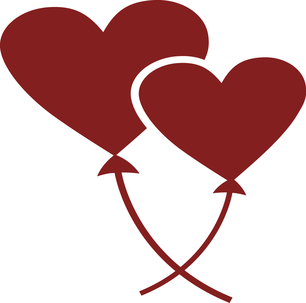 Heart Shaped Ballons Clipart (997x989), Png Download