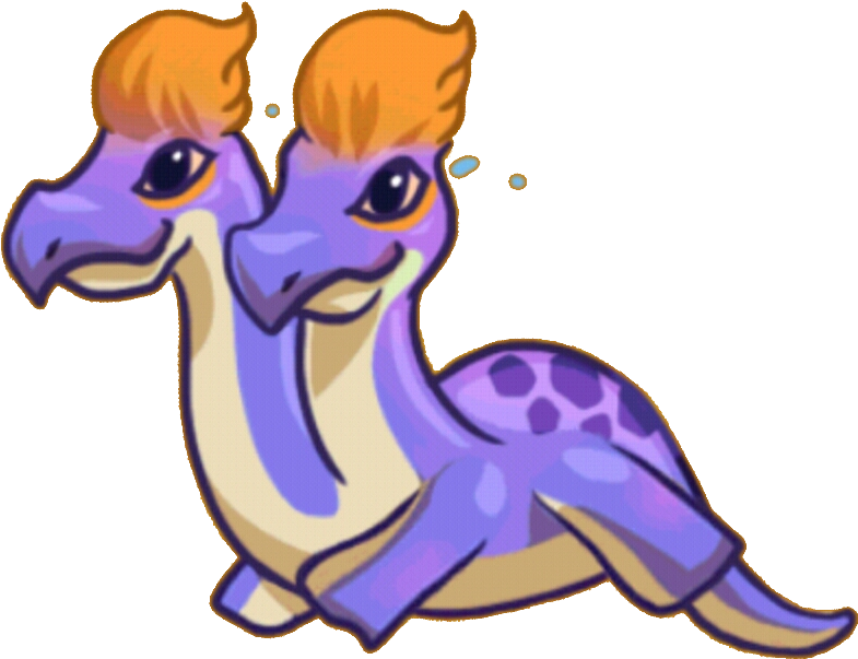 Smelly Two-headed Dragon Clipart (843x667), Png Download