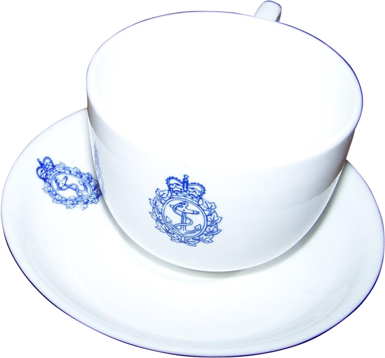 Royal Canadian Navy Cup And Saucer Set Sutherland China Clipart (1261x1261), Png Download