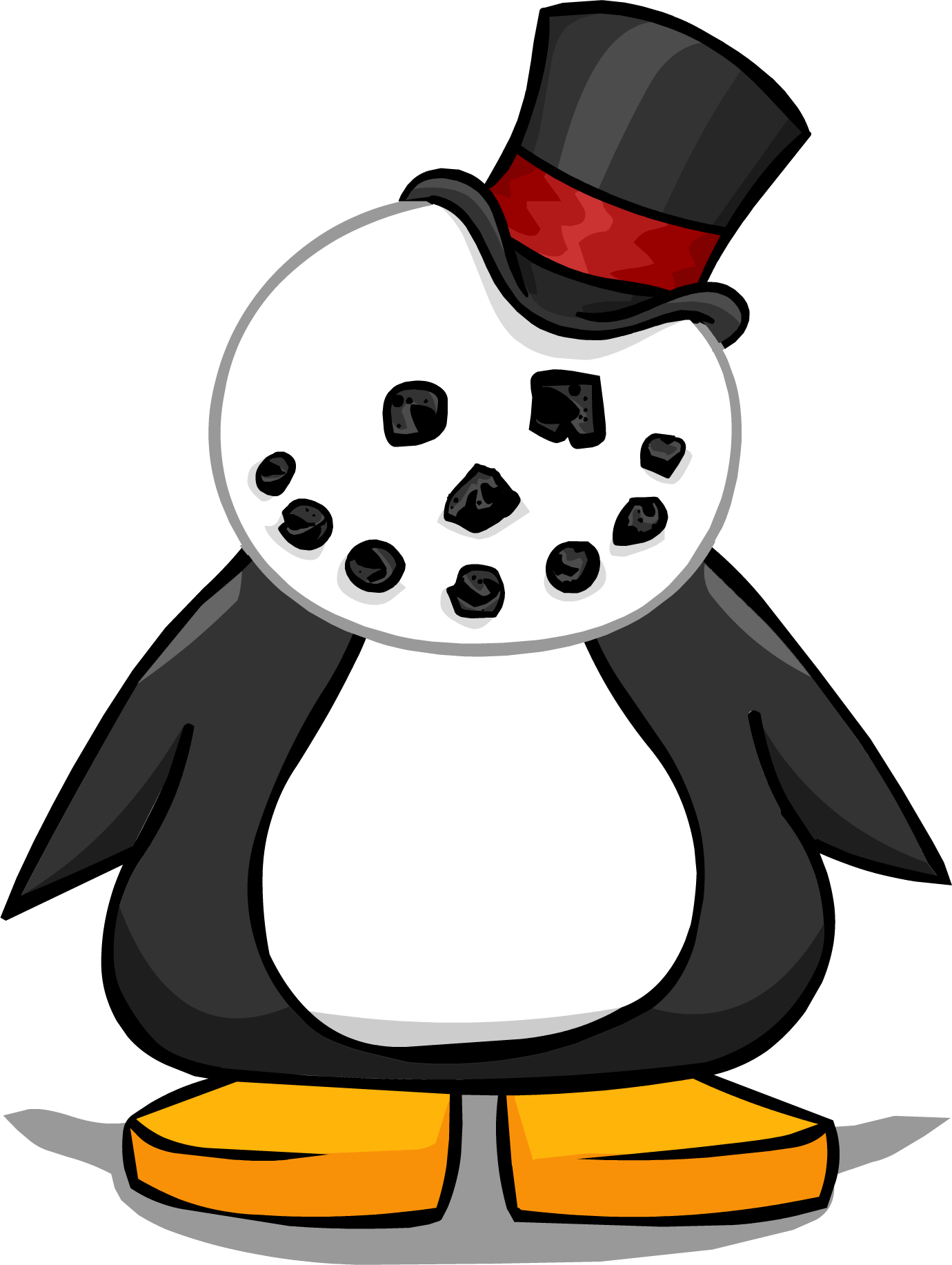 Snowman Head On A Player Card Clipart (1380x1833), Png Download