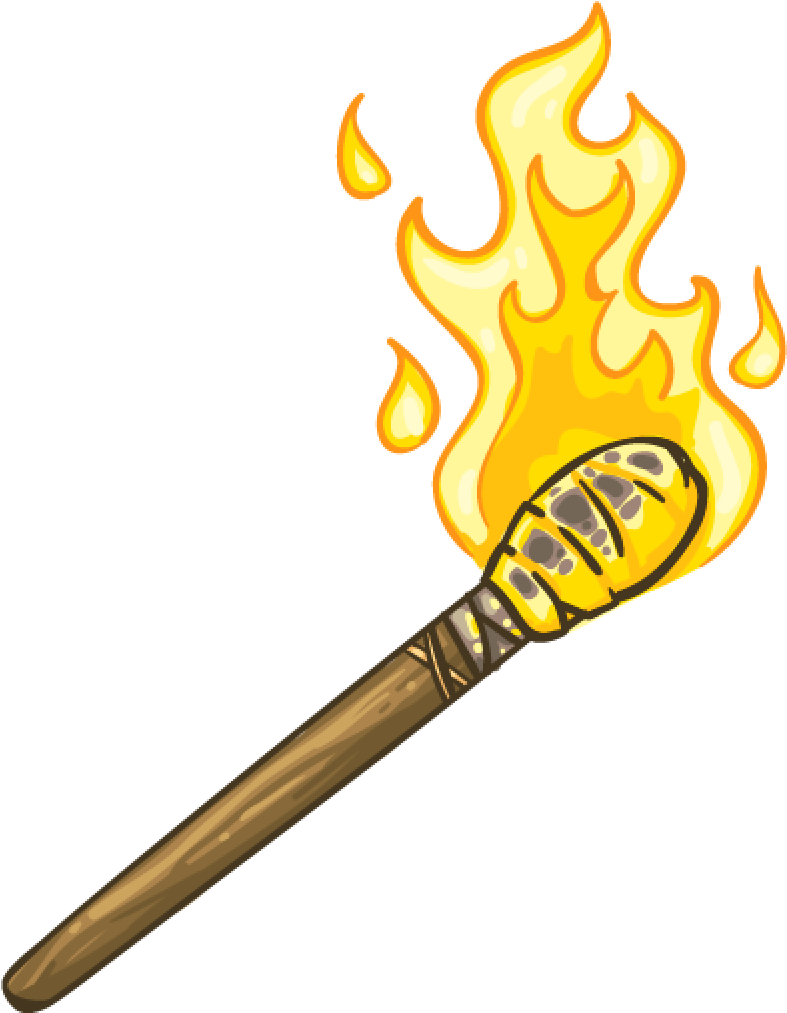 Flaming Torch Png Clipart (1024x1024), Png Download