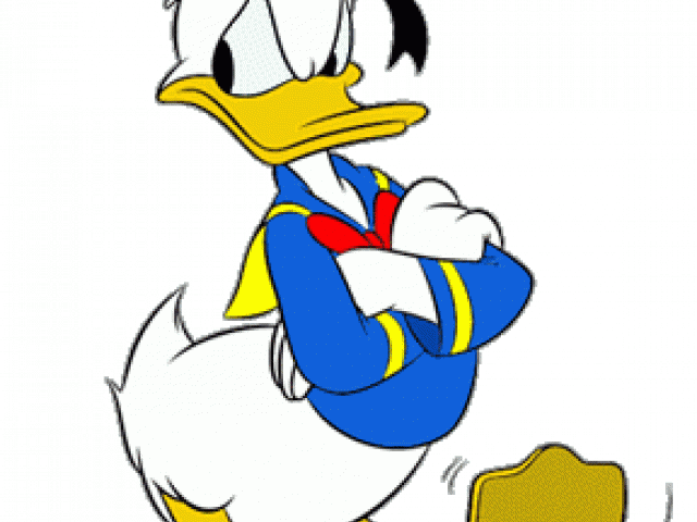 Donald Duck Clipart Impatient - Png Download (640x480), Png Download