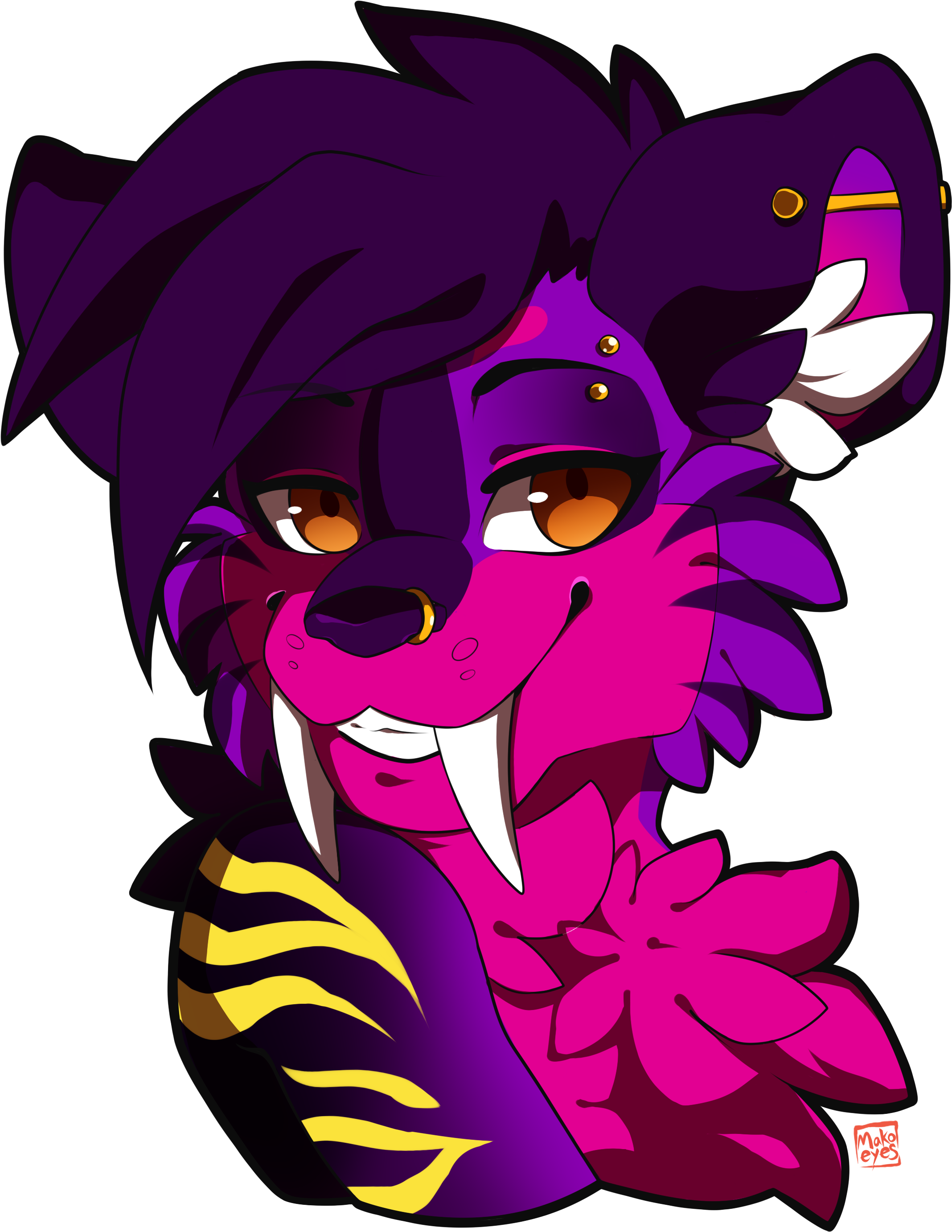Sabertooth Smile Clipart (2433x2841), Png Download