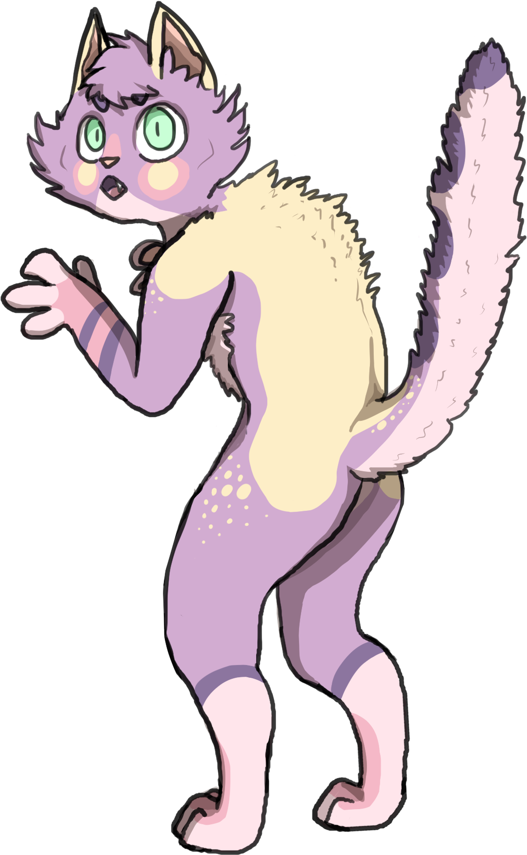 Finished Shy Cat Commission Clipart (1200x1800), Png Download