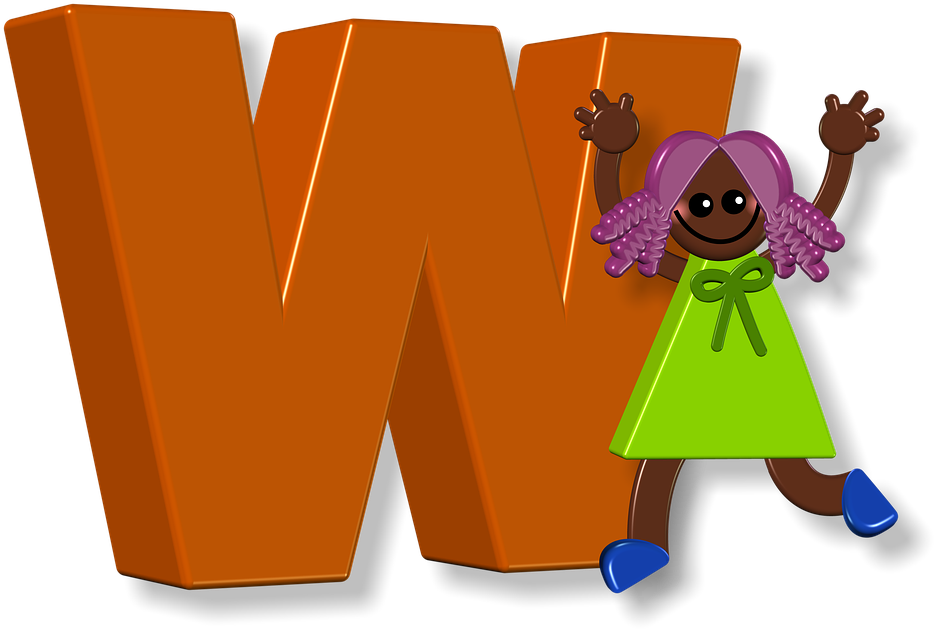 Girl, Female, Alphabet, Letters, Learning, Education Clipart (960x660), Png Download