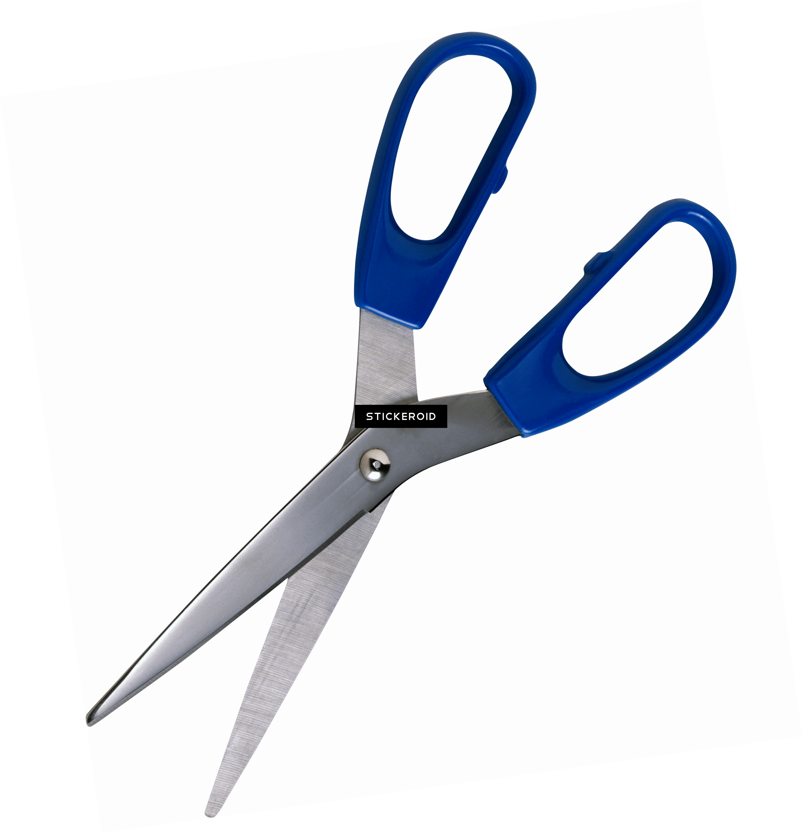 Blue Scissors Clipart (3120x3239), Png Download