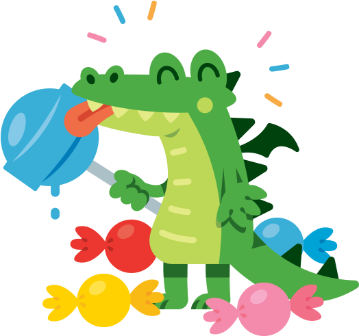 Cute Lollipop Dragon Clipart (618x618), Png Download