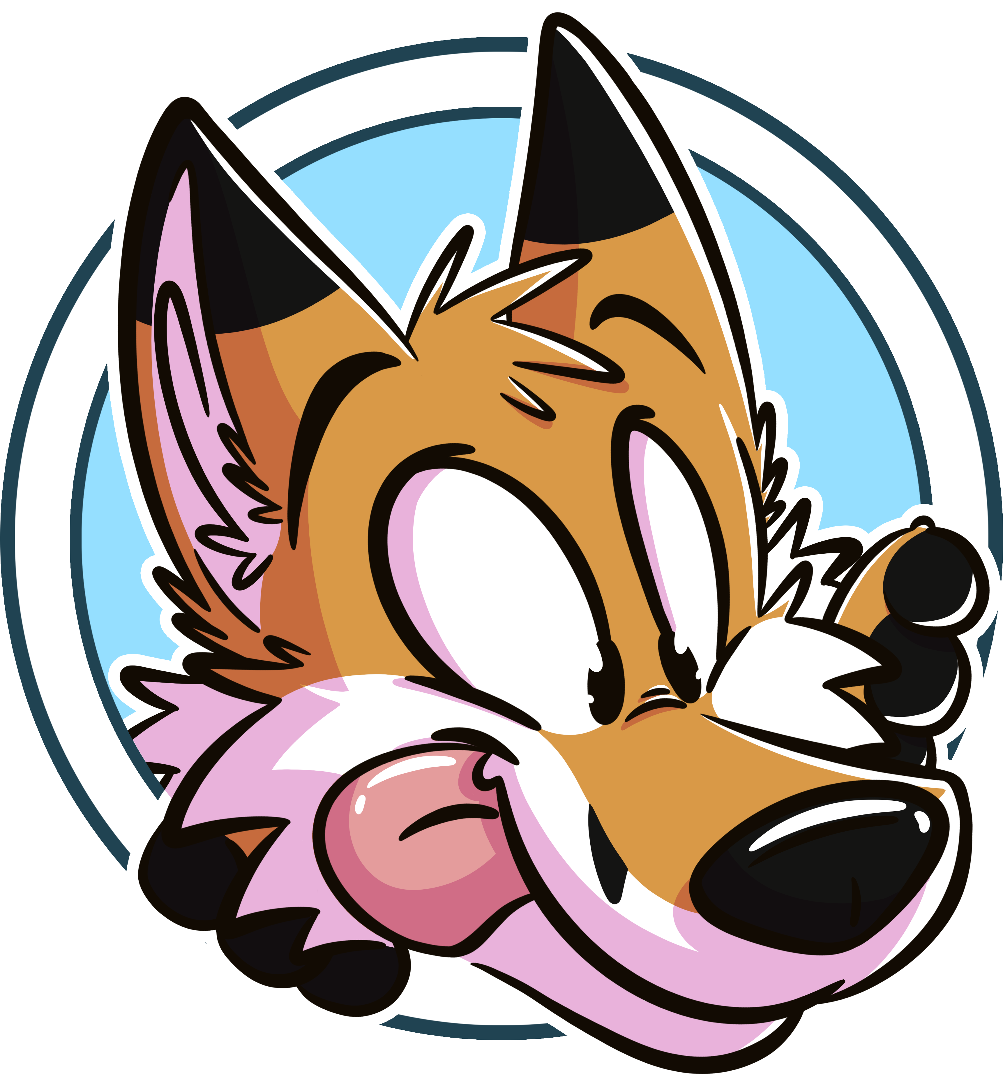 Happy Foxxo Clipart (3900x3900), Png Download