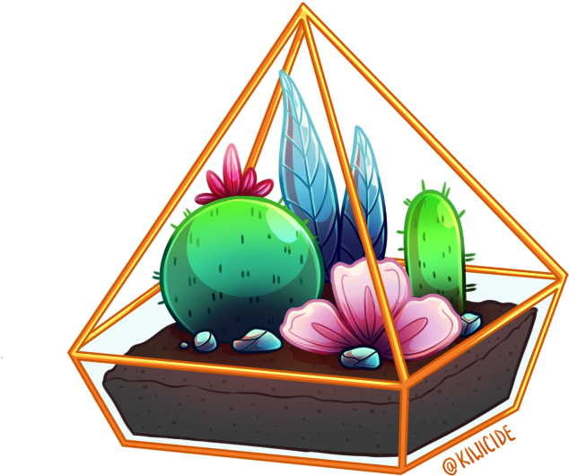 Terrarium Drawing Bullet Journal Clipart (720x576), Png Download