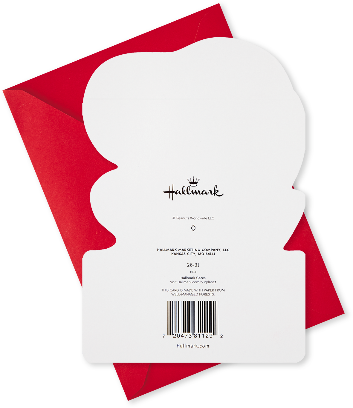 Peanuts® Snoopy On Doghouse First Valentine's Day Card Clipart (1470x1470), Png Download