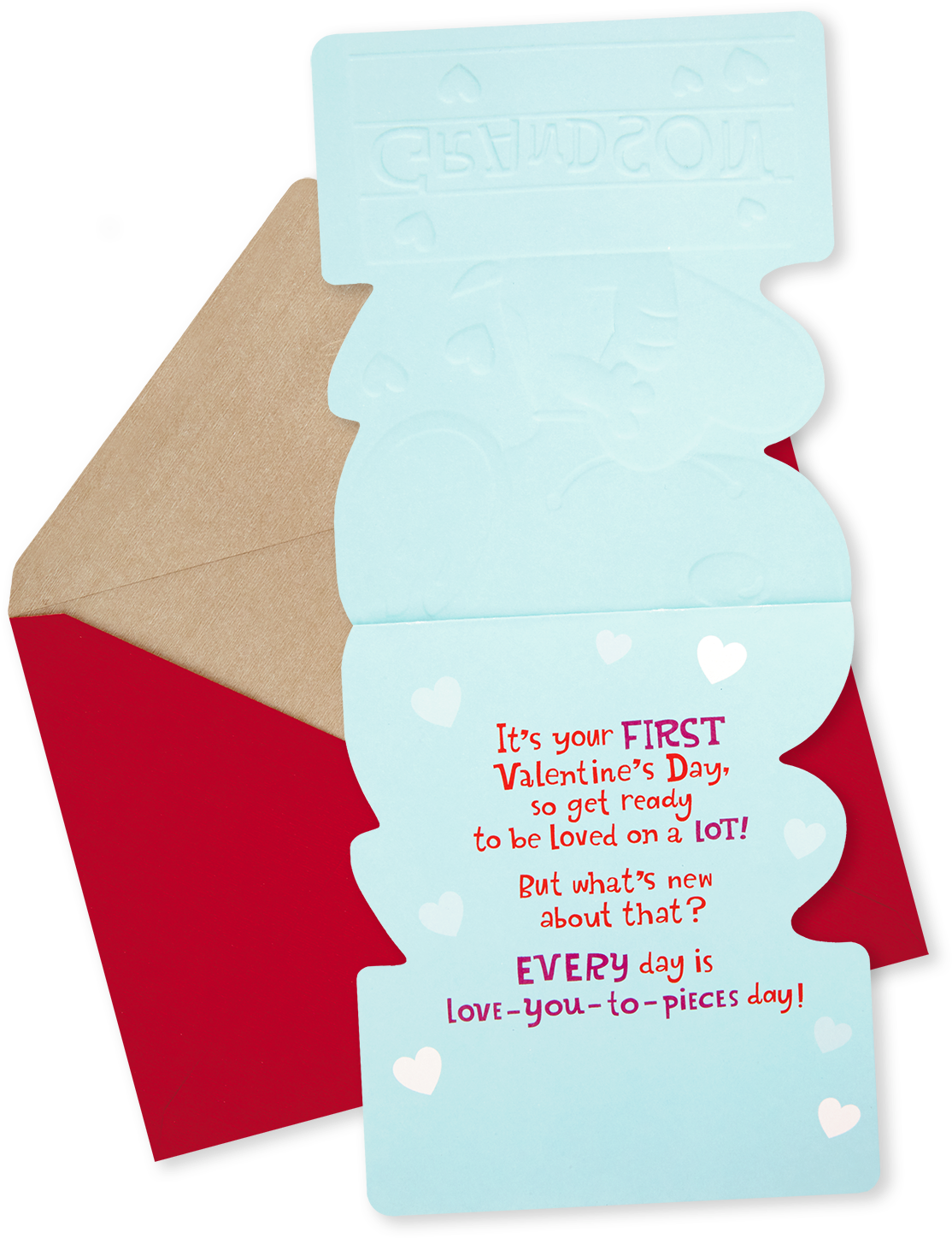 Peanuts® Snoopy On Doghouse First Valentine's Day Card Clipart (1470x1470), Png Download