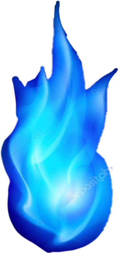 Fire Blue Bluefire Fuego Azul Fuegoazul Clipart (1024x1024), Png Download