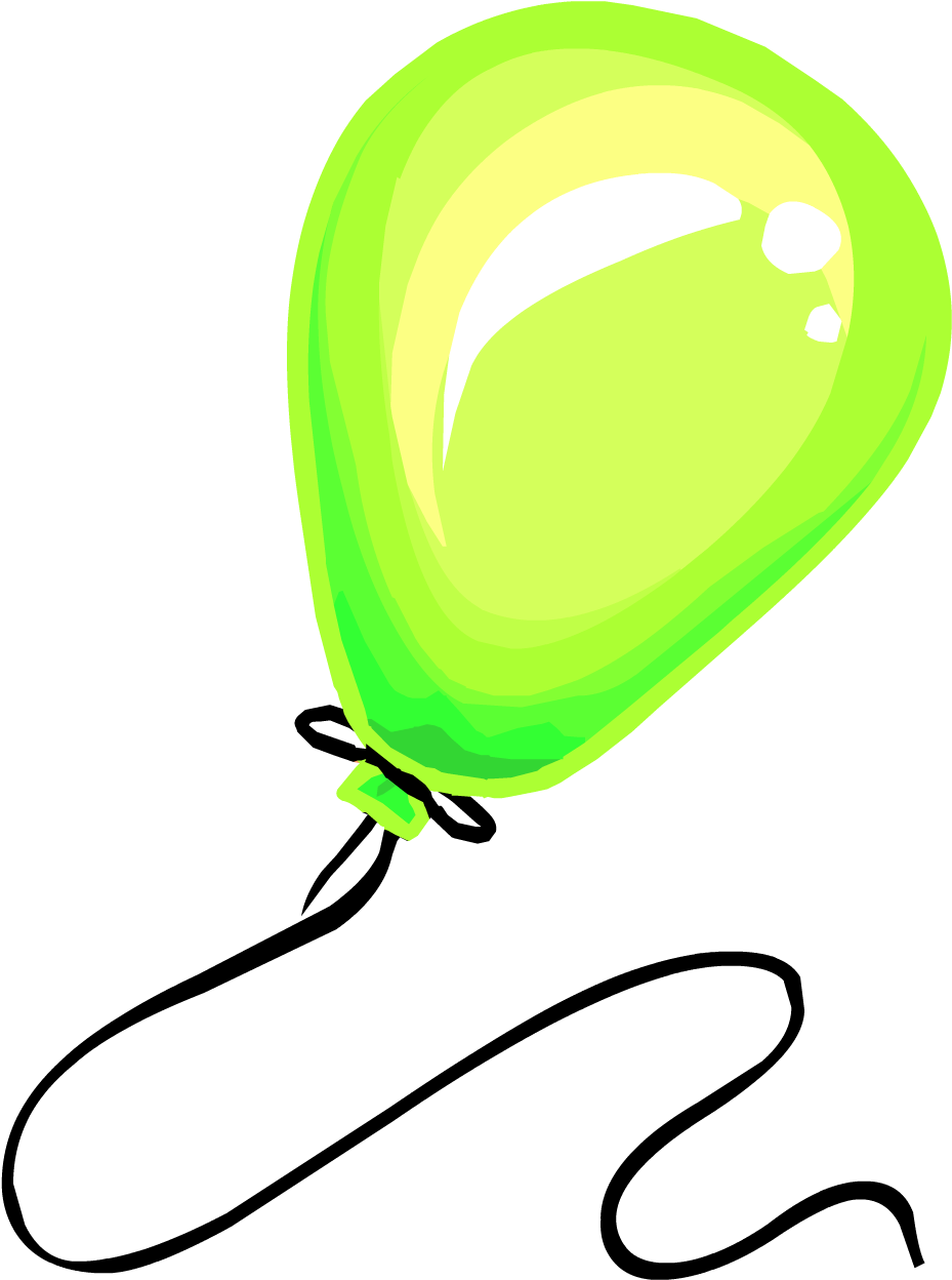 Green Balloon Clipart (1247x1247), Png Download
