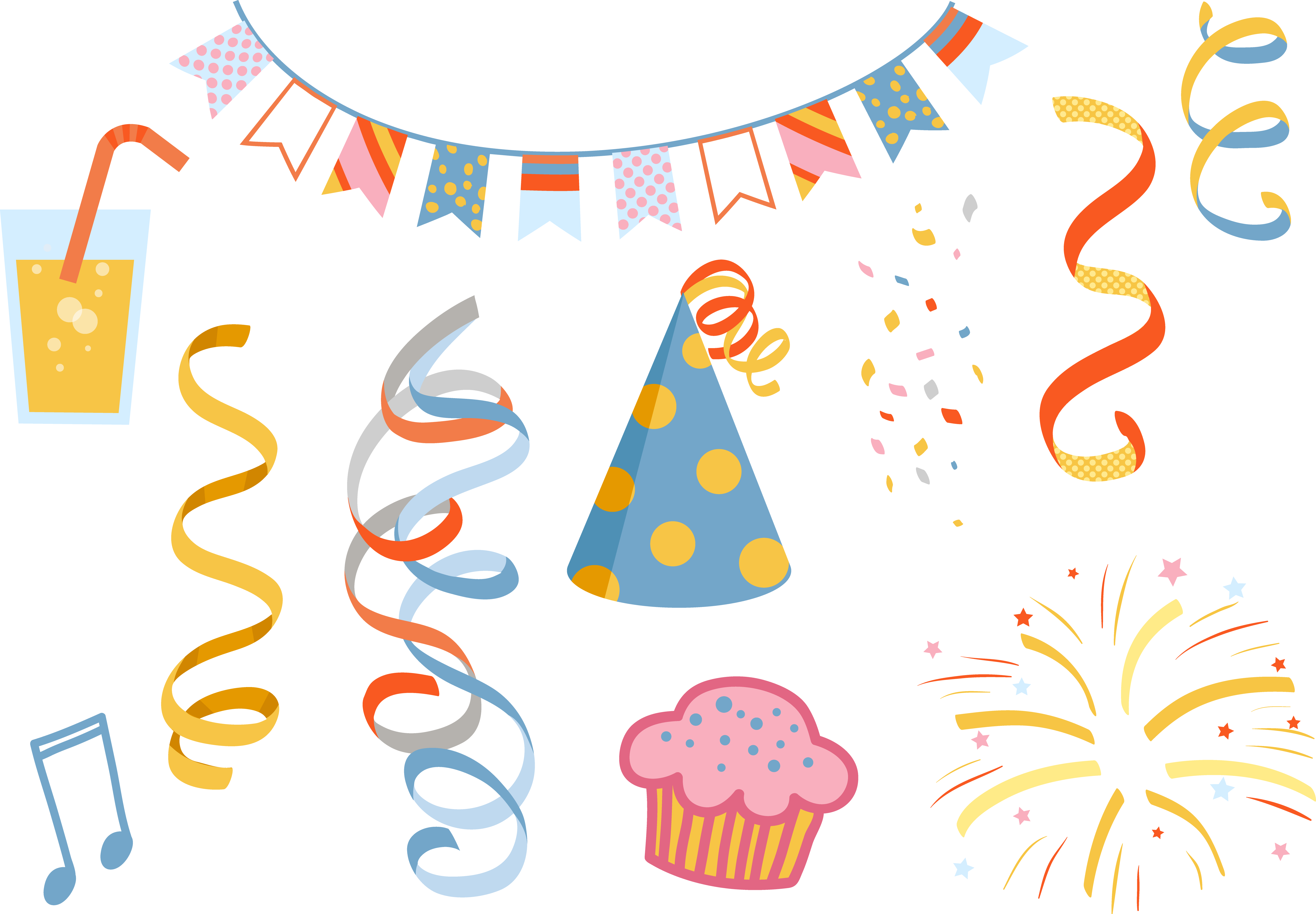 Euclidean Vector Decorative Banner Clipart (5734x3983), Png Download