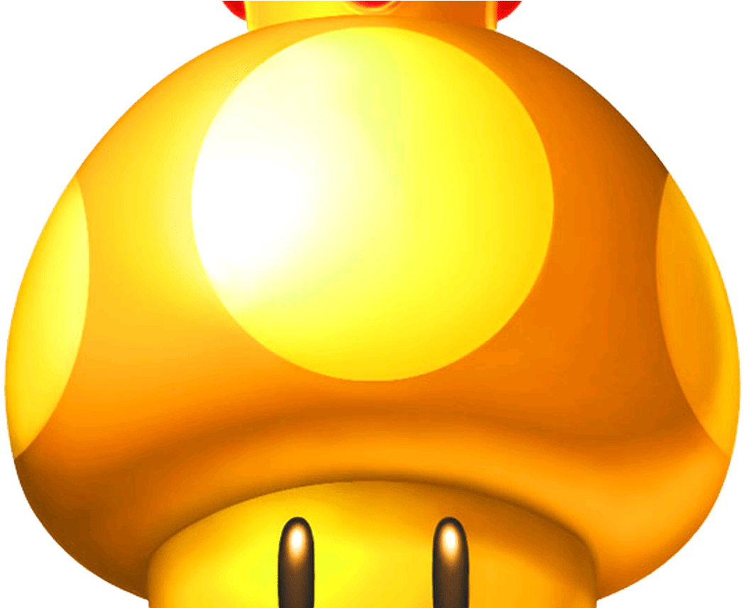 Golden Mushroom Fantendo Nintendo Fanon Wiki Fandom Clipart (1368x855), Png Download