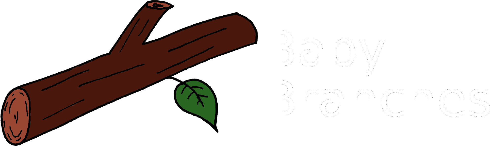 Baby Branches Logo Clipart (2008x616), Png Download