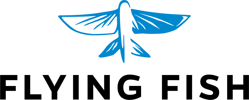 Flying Fish Logo Clipart (1025x412), Png Download