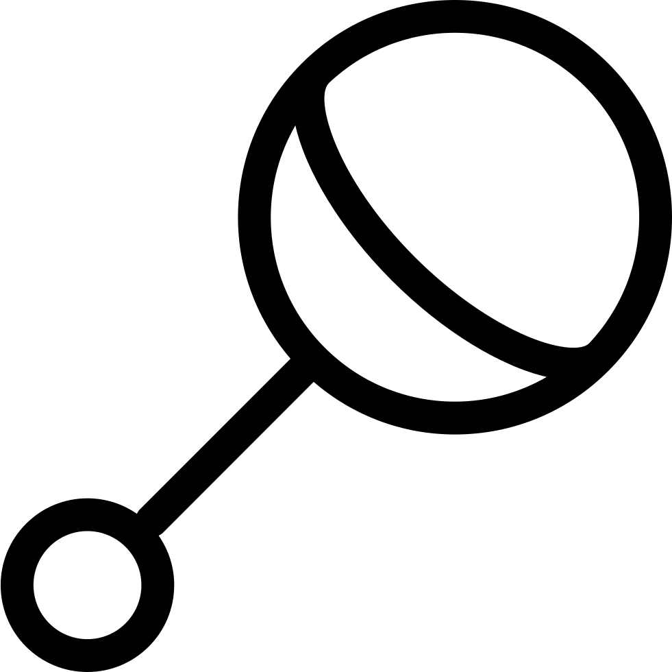 - Baby Rattle Clipart Black And White , Png Download Transparent Png (981x980), Png Download