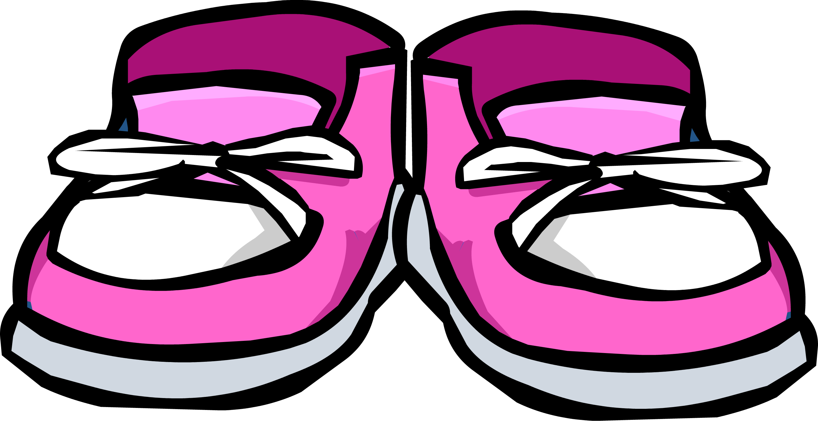 Jpg Pink Club Penguin Wiki Fandom Powered By Clipart (2812x1450), Png Download