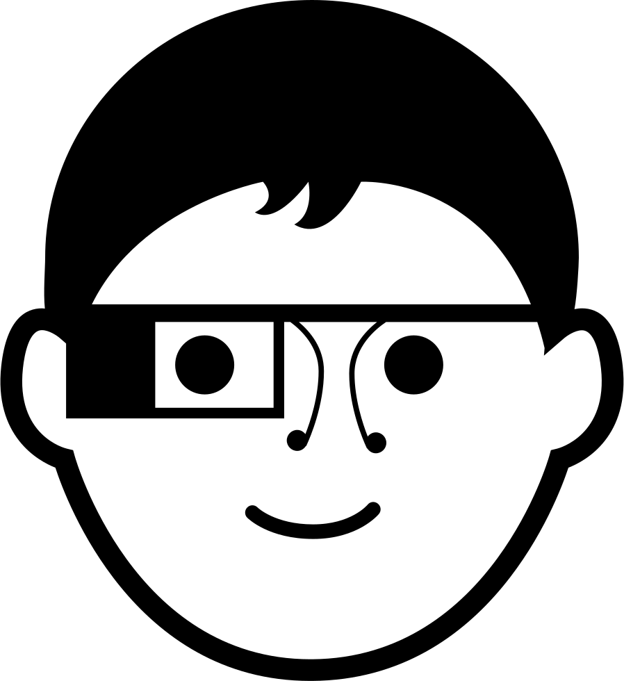 Boy With Google Glasses Comments Clipart (898x980), Png Download