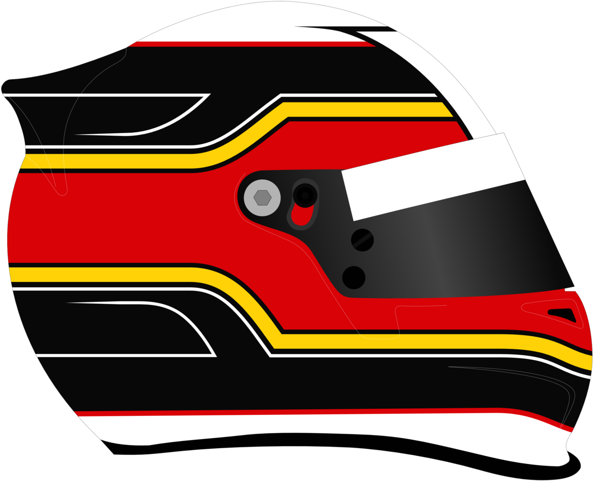 Jerome D'ambrosio Helmet By Flyingboxhead Clipart (1174x953), Png Download
