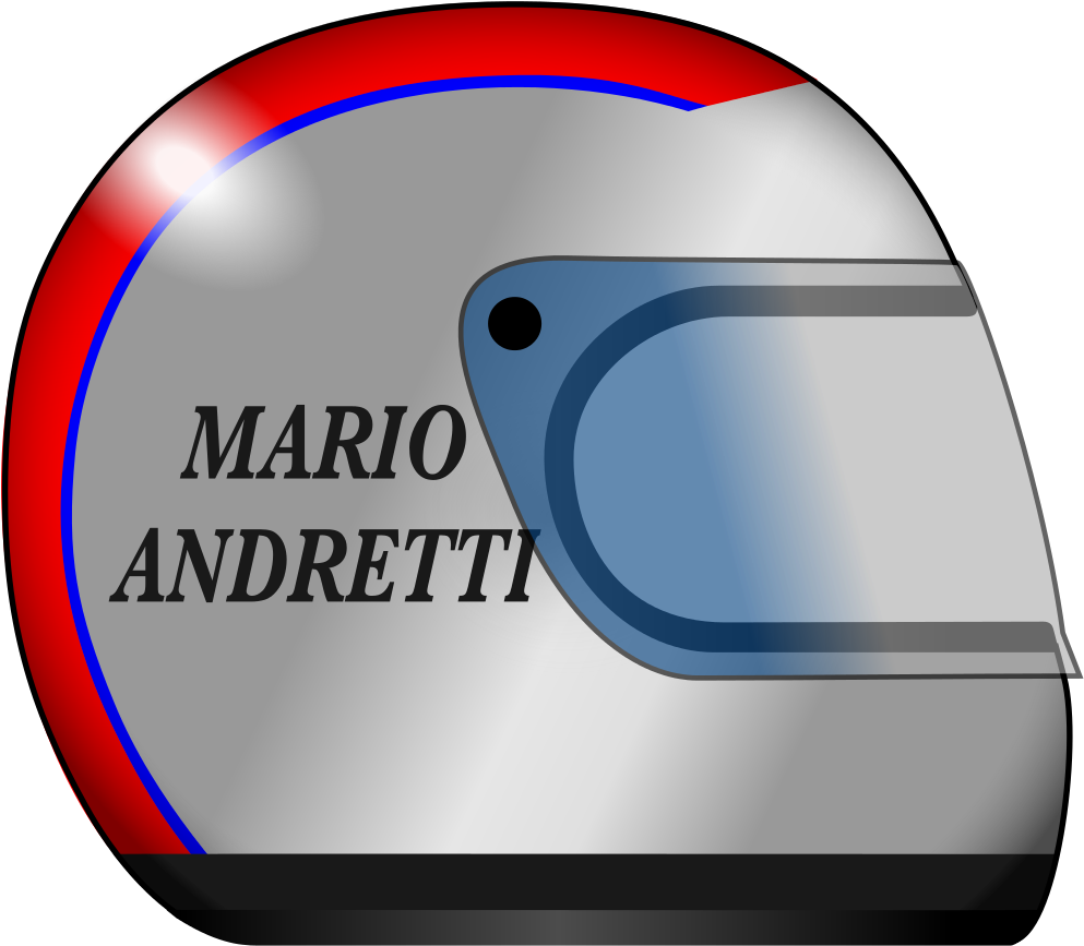 Helmet Integral Mario Andretti Clipart (1024x1024), Png Download