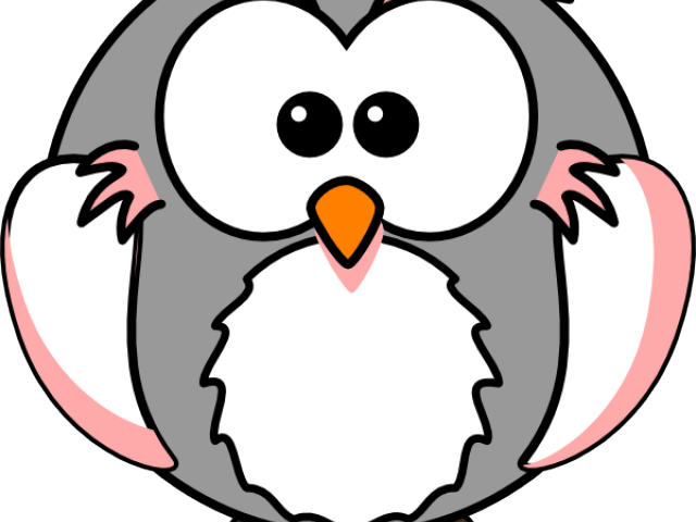 Great Grey Owl Clipart Cartoon - Png Download (640x480), Png Download