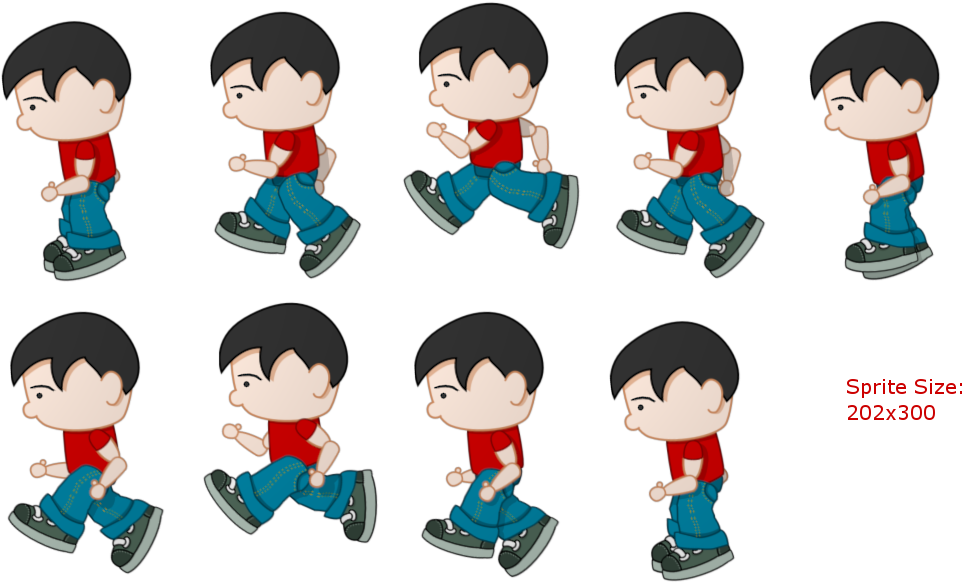 Running Animation Clipart (1010x600), Png Download