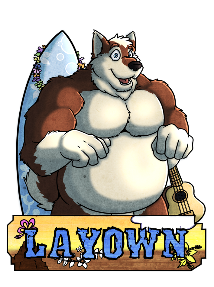 Summer Party Badge Lay0wn Clipart (906x989), Png Download