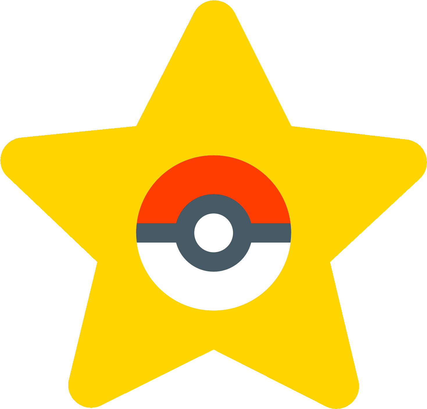 Star Pokemon Icon Free Clipart (1600x1600), Png Download