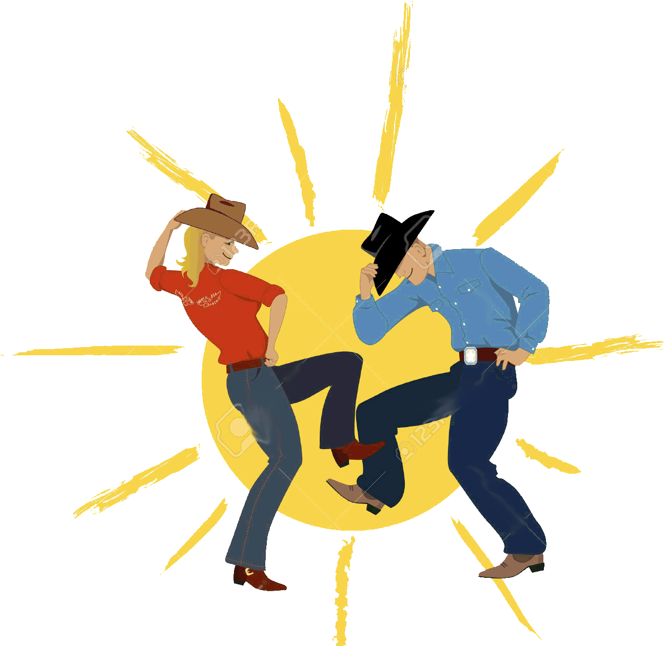 Palm Springs Dancers Clipart (1300x1262), Png Download