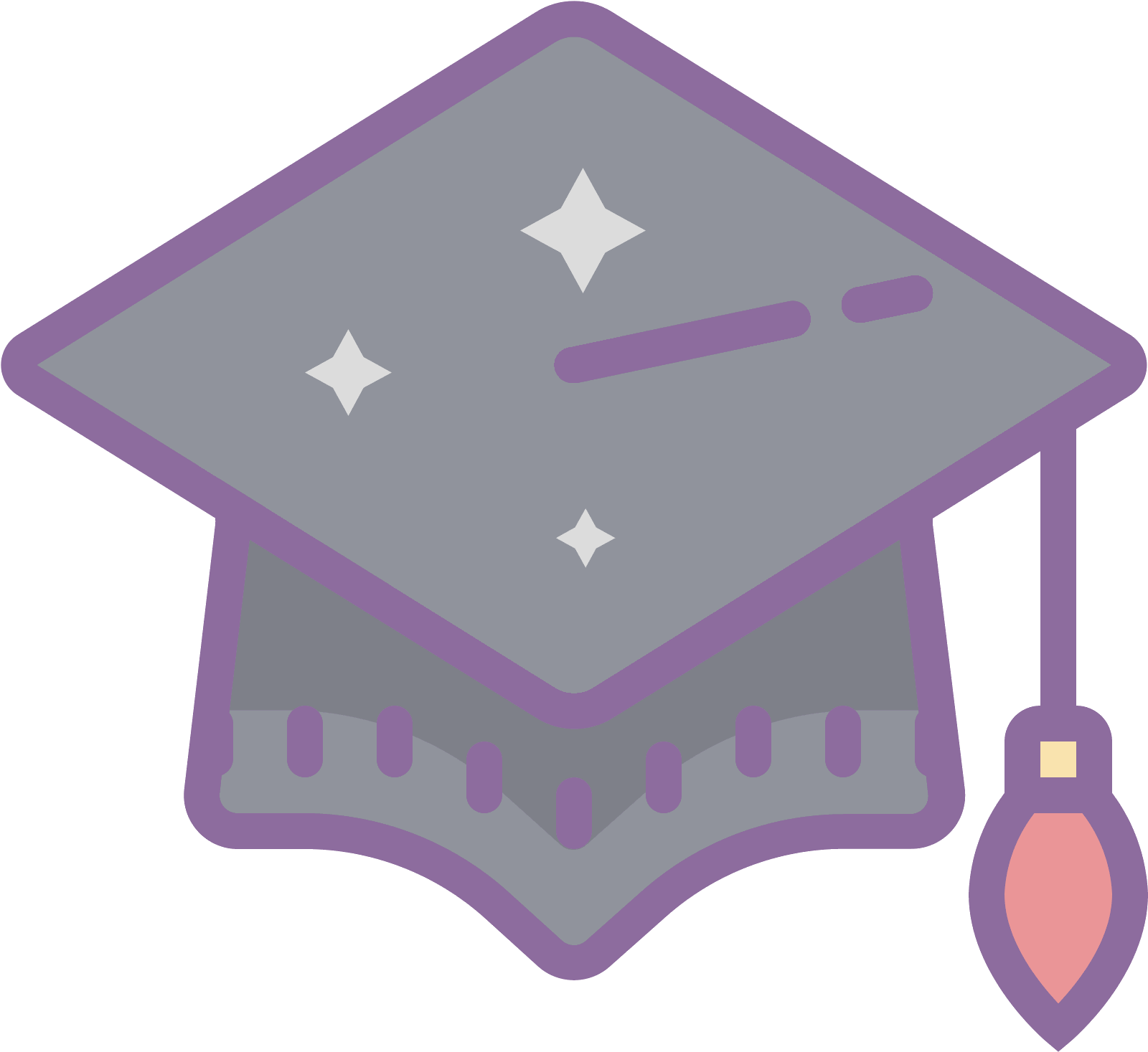 Graduation Hat Icon Download Clipart (1600x1600), Png Download