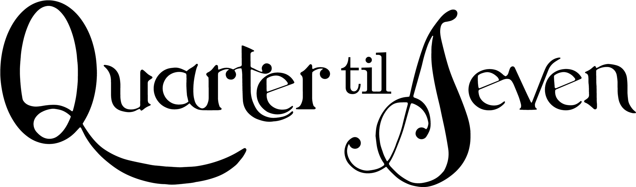Quarter Til Seven Quarter Til Seven Clipart (2048x622), Png Download