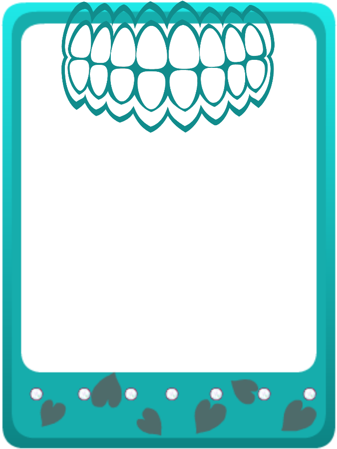 Mq Green Teeth Frames Border Borders Clipart (1024x1024), Png Download