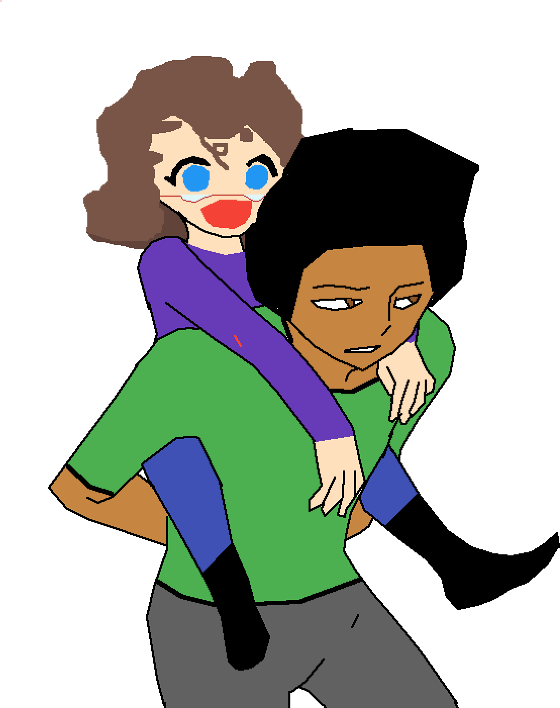 The Real Ol´ Zamboodle And The Real But Skinny Me Clipart (1200x1400), Png Download