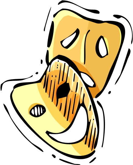 Acting - English Clipart (567x659), Png Download