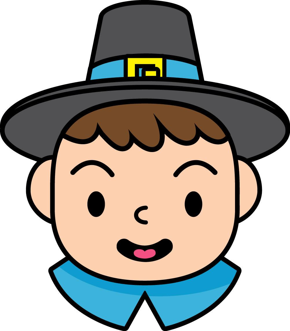 Chillin' Xo Pilgrim Theme Clipart (1002x1143), Png Download