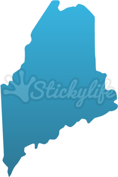 Maine Decals Clipart (940x587), Png Download