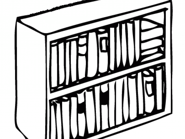 School Clipart Bookshelf - Png Download (640x480), Png Download