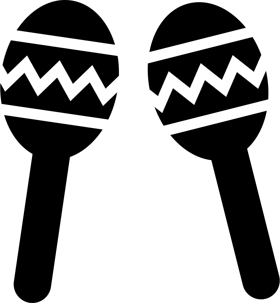 Maraca Vector Svg Clipart (906x980), Png Download
