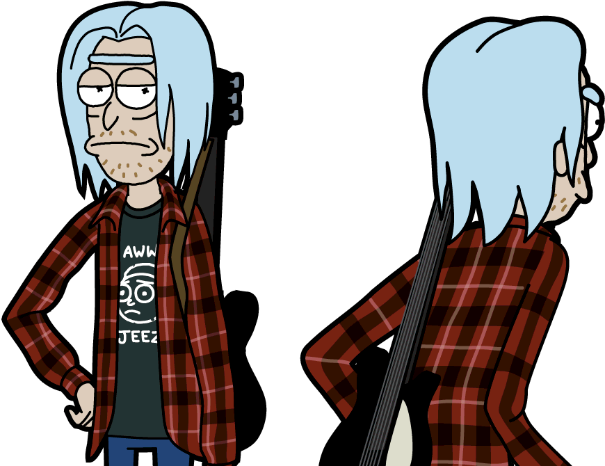 John Rick - Rick Zarchez - Dude Rick - Vaporwave Rick Clipart (952x808), Png Download