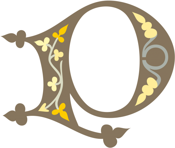 Letters Abstract Floral Designs Png And For Clipart (640x640), Png Download